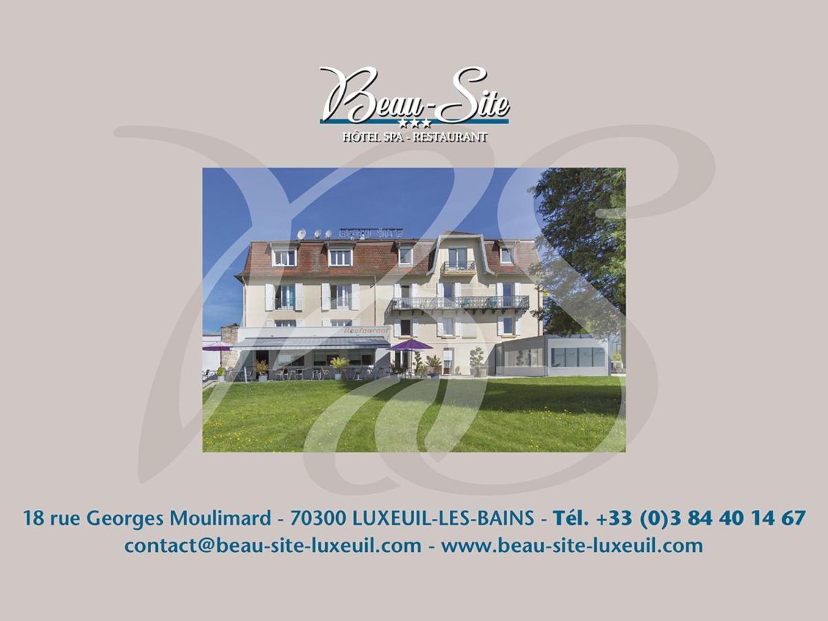Logis Hotel Restaurant Spa Beau Site Luxeuil-les-Bains Kültér fotó